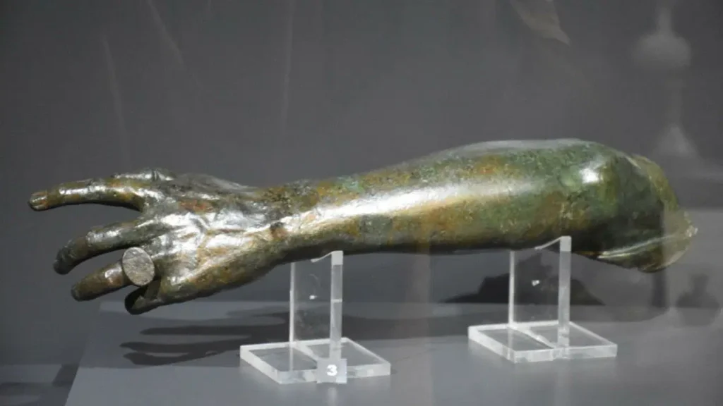 2,000-Year-Old Bronze Arm with Ring on Finger