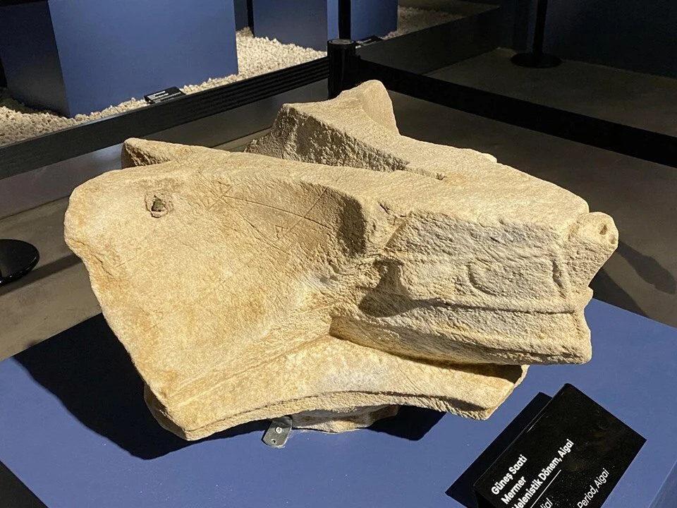 Rare 2,200-Year-Old Sun Dial Discovered at Aigai Ancient City in Türkiye