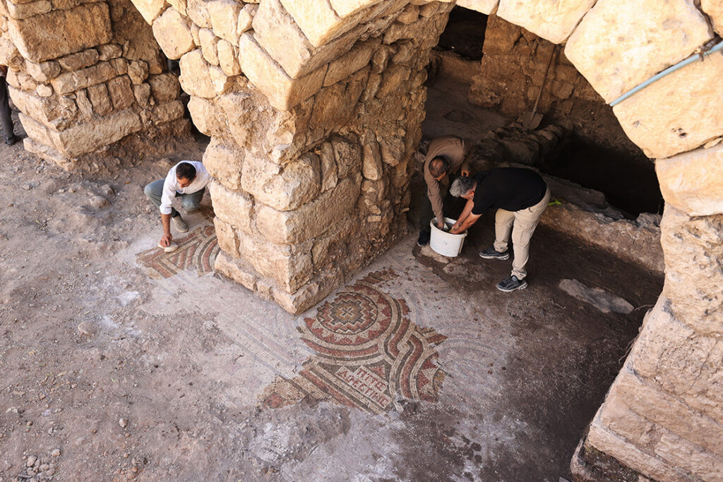 1,500-Year-Old Mosaic Unearthed Beneath a Historic Mill in Midyat May 