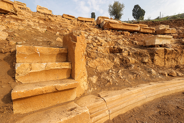 “Lonidos” Inscribed Seat Discovered in 5,000-Year-Old Ancient Theatre