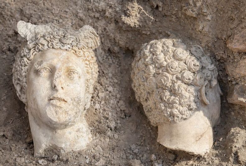1,800-Year-Old Head of Hermes Statue