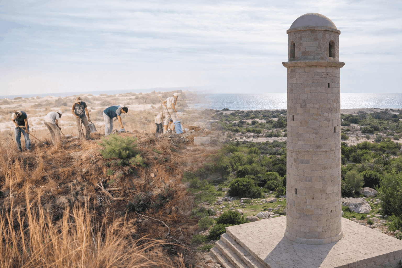 Under the Blazing Sun, It All Began: The First Day of the Patara Lighthouse Excavation