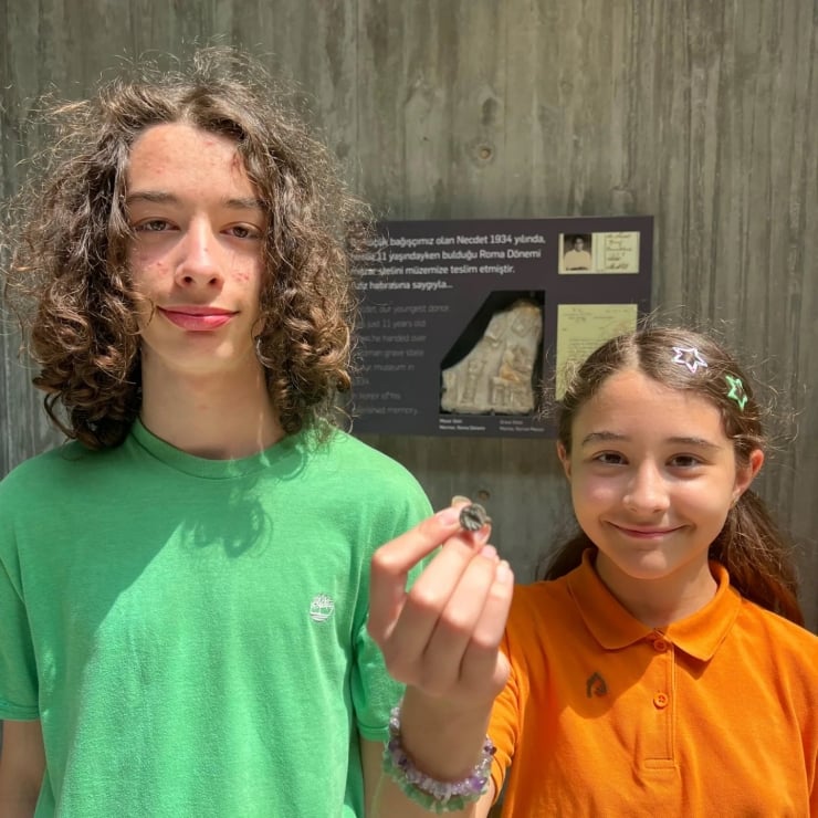 Two Young Brothers Donate a Rare Byzantine Signet Ring to the Troy Museum