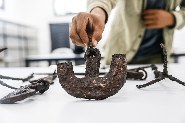 1,600-Year-Old Set of Weights Shaped as Ancient Greek Letters Discovered in Uzuncaburç Ancient City