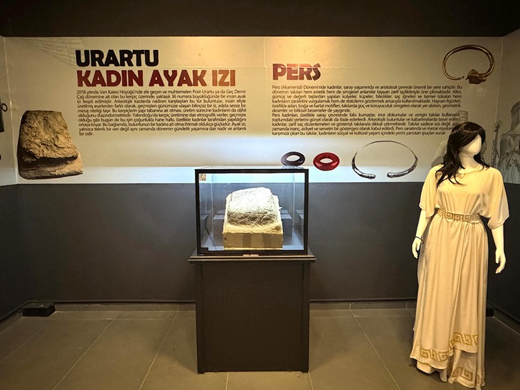 Footprint of an Urartian Woman Goes on Public Display for the First Time in Van Museum