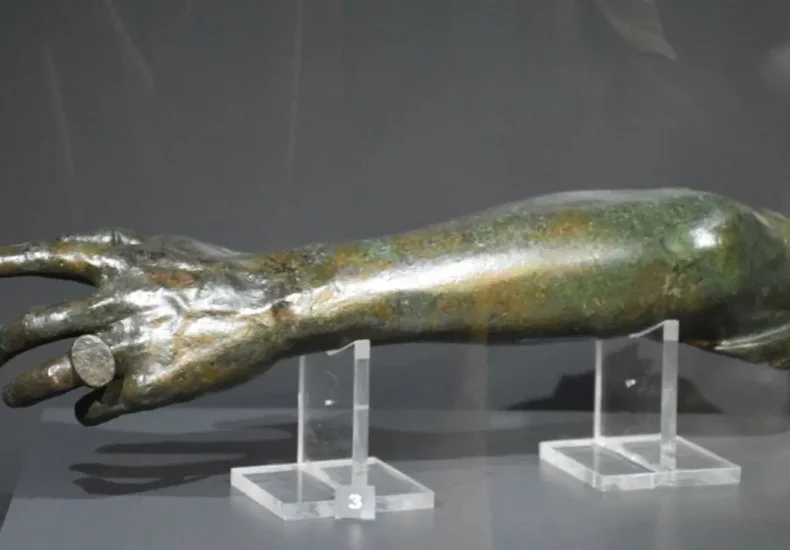 2,000-Year-Old Bronze Arm with Ring on Finger