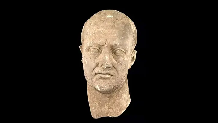 Roman Emperor's Shadow Appears in Aspendos: 1,700-Year-Old Statue Head Found