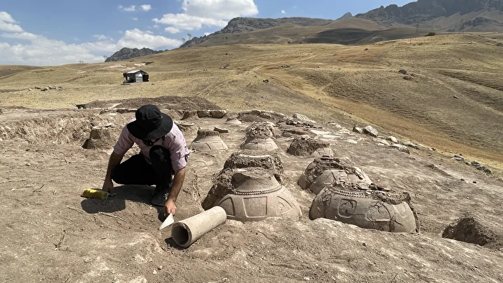 76 Cuneiform-Inscribed Pithoi Unearthed in Kevenli Fortress