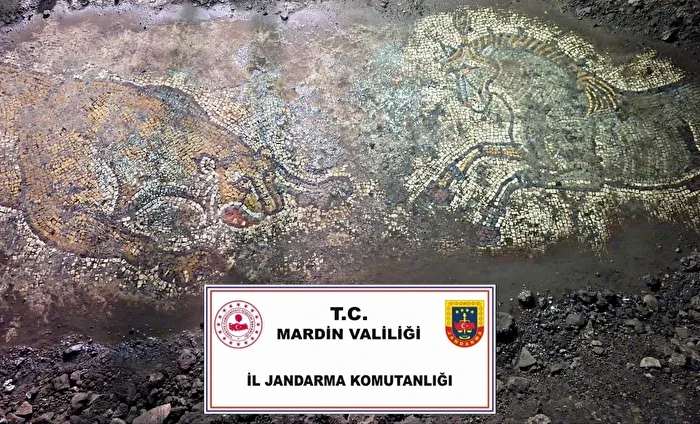 1,500-Year-Old Roman Mosaic Unearthed in Mardin During “Anatolian Heritage” Operation