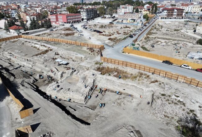Foundation of One of the Twelve Gates Built Against the Mongol Threat Unearthed in the Seljuk Capital Konya