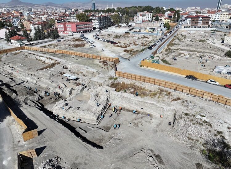 Foundation of One of the Twelve Gates Built Against the Mongol Threat Unearthed in the Seljuk Capital Konya