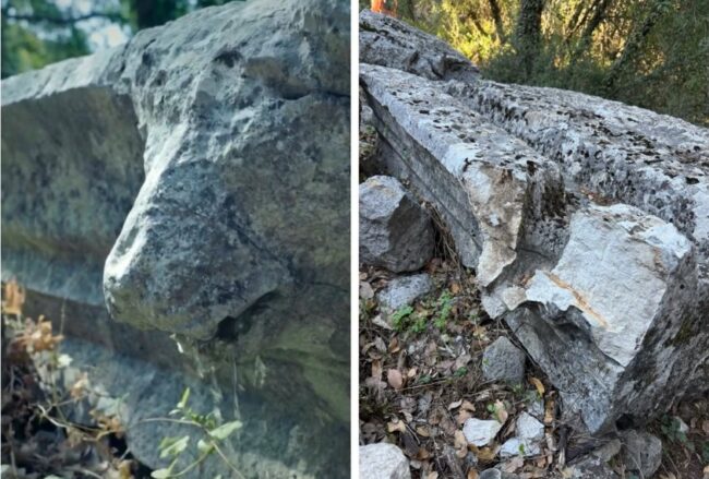 2,000-Year-Old Lion-Headed Gargoyle Damaged at Termessos