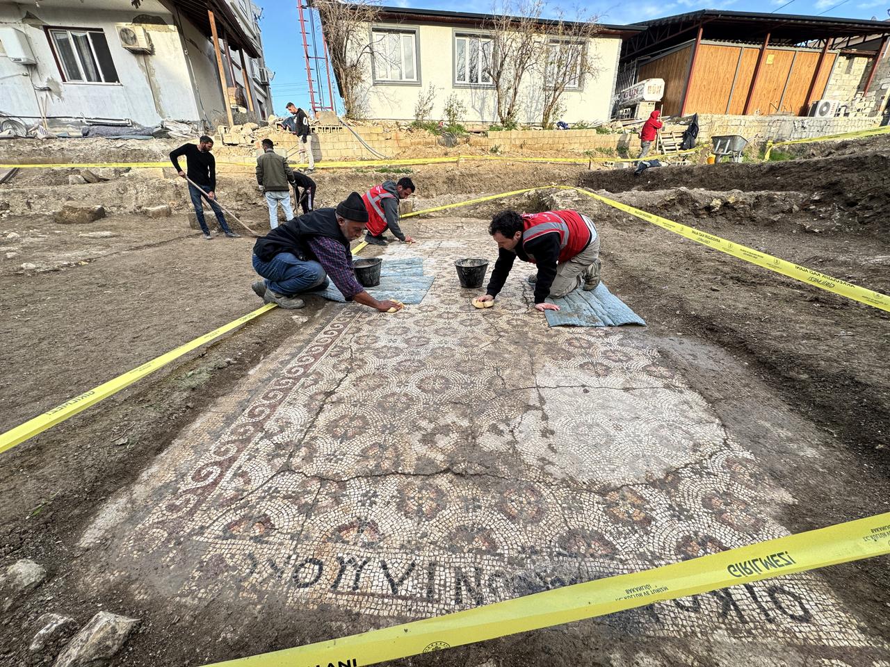 Greek-Inscribed Late Antique Mosaic Unearthed in Türkiye’s Hatay Province