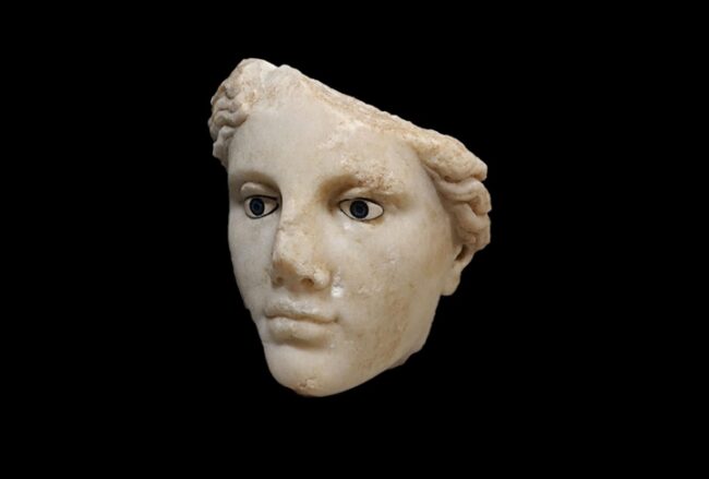 Monumental Hellenistic Goddess Head Unearthed in Metropolis: Early Analysis Suggests a Link to Hestia