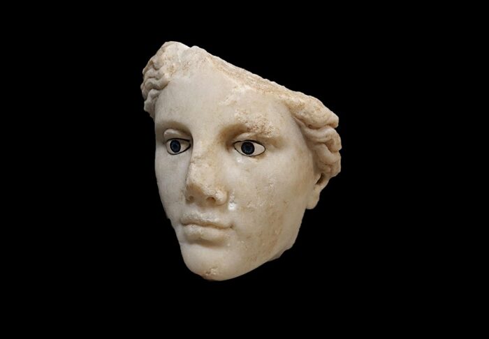 Monumental Hellenistic Goddess Head Unearthed in Metropolis: Early Analysis Suggests a Link to Hestia