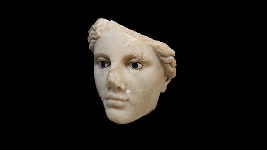 Monumental Hellenistic Goddess Head Unearthed in Metropolis: Early Analysis Suggests a Link to Hestia
