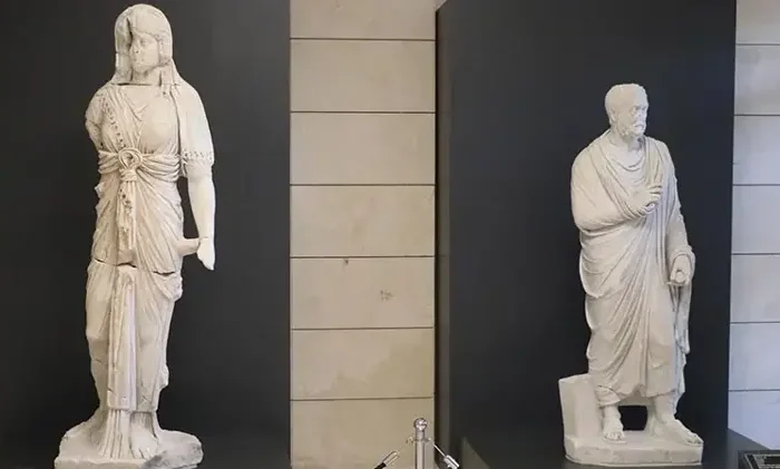 Sculpted Faces from Ancient Lykos