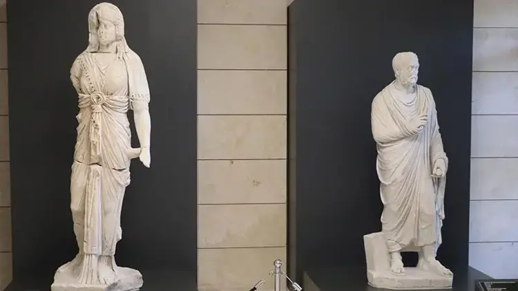 Sculpted Faces from Ancient Lykos