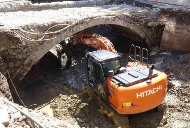 Roadworks in Rize Reveal a Hidden 19th-Century Stone Bridge Buried Beneath the City